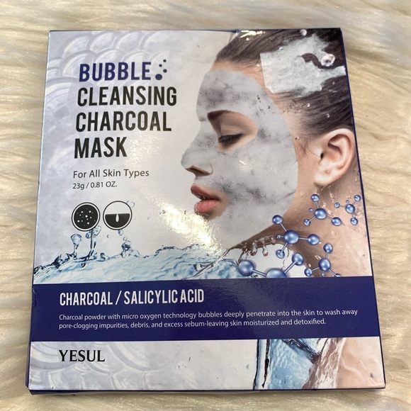 🆕YESUL Bubble 5 Cleansing Charcoal Masks - Picture 1 of 6